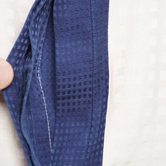 Theory Women's Embossed Checked Blouse - Picture 9 of 11